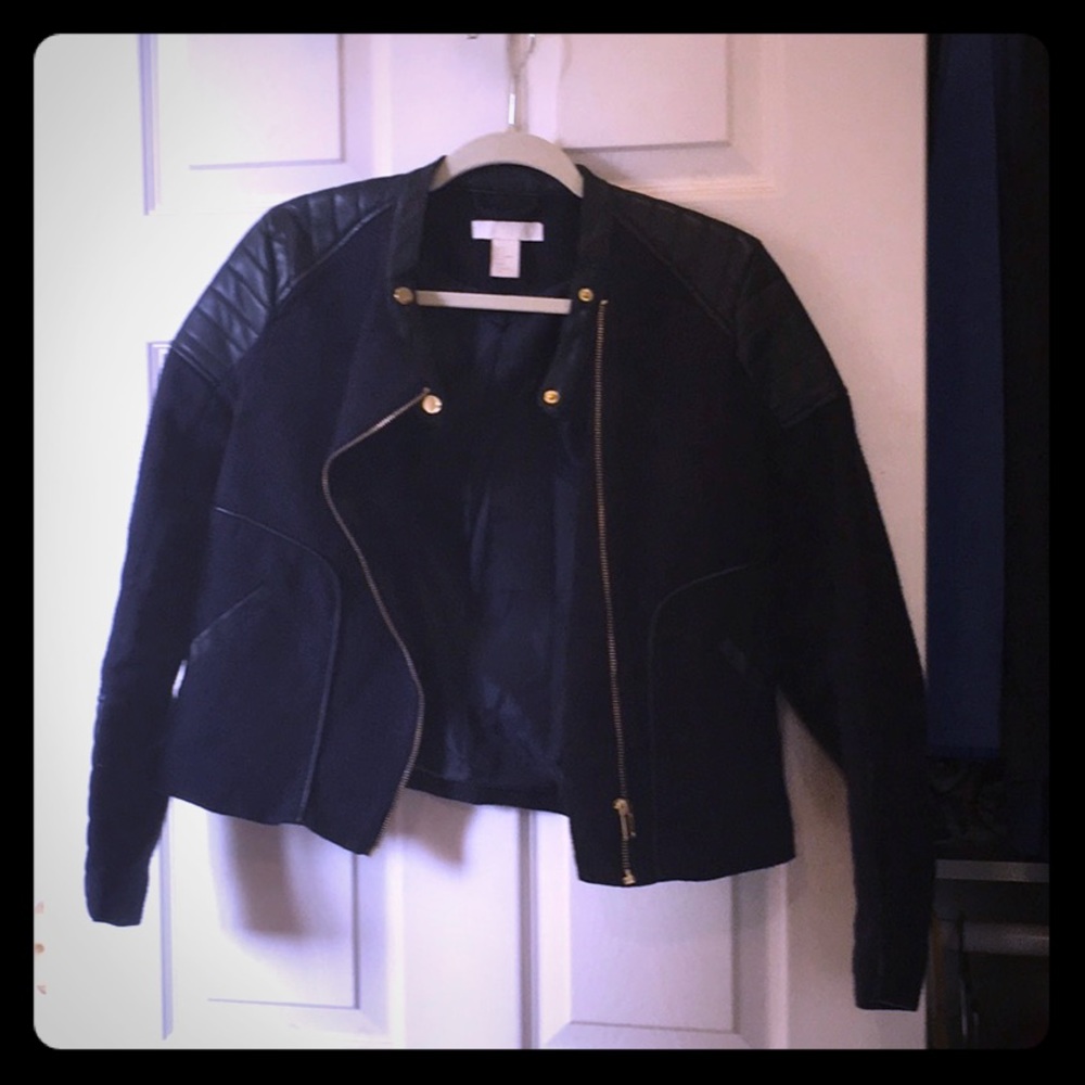 Motor theme zip up jacket